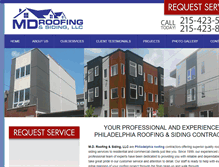 Tablet Screenshot of mdroofingandsidingllc.com